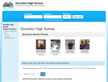 Tablet Screenshot of grovetonhighschool.org